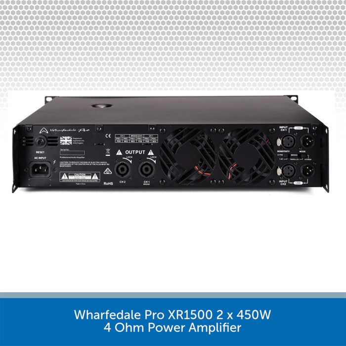 Wharfedale Pro XR1500 2 x 450W 4 Ohm Power Amplifier