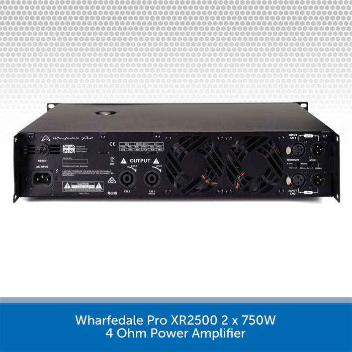 Wharfedale Pro XR2500 2 x 750W 4 Ohm Power Amplifier