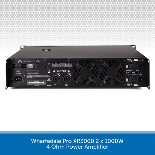 Wharfedale Pro XR3000 2 x 1000W 4 Ohm Power Amplifier
