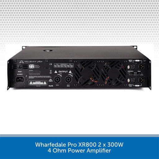 Wharfedale Pro XR800 2 x 300W 4 Ohm Power Amplifier