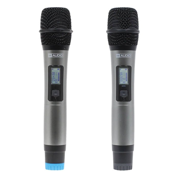 W-Audio DTM 800H Twin Handheld UHF Wireless Mic System + V2 Software (863.0mHz-865.0mHz)