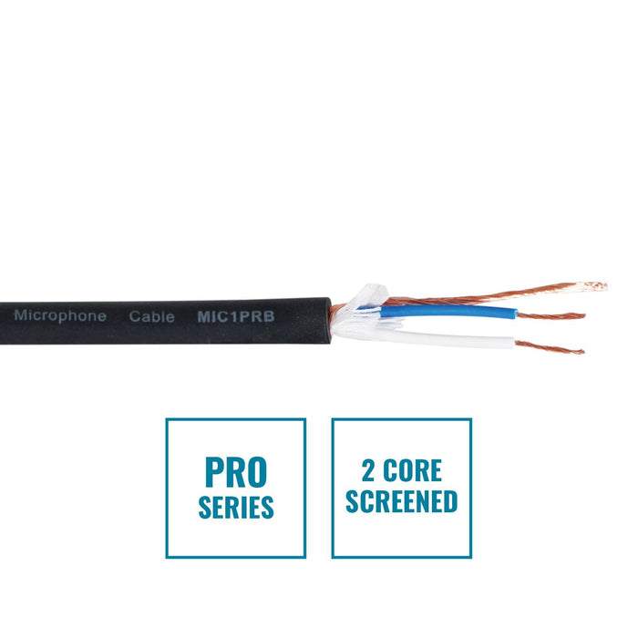 PRO Series 2-Core Screened Microphone Cable - PER METRE