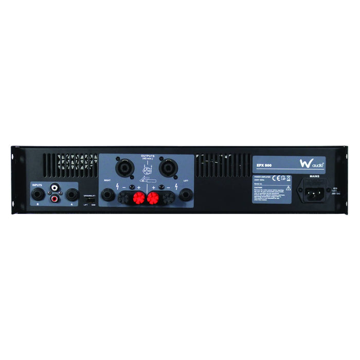 W-Audio EPX 500 Stereo Power Amplifier 2 x 250W, 4-8 Ohms
